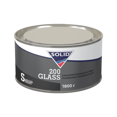 Шпатлевка наполнительная SOLID 200 GLASS (1800гр) со стекловолокном